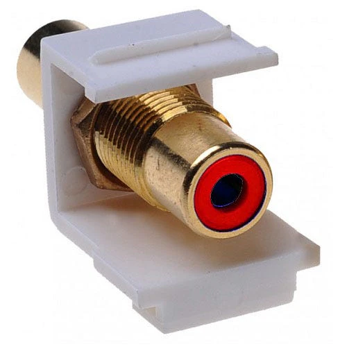 RCA Red Female to Female Insert for Keystone Custom Wall Plate