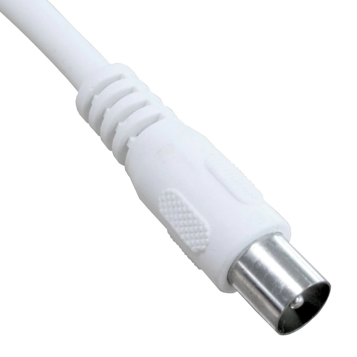 5m TV Antenna Cable Flycord 75 OHM Plug To Plug White