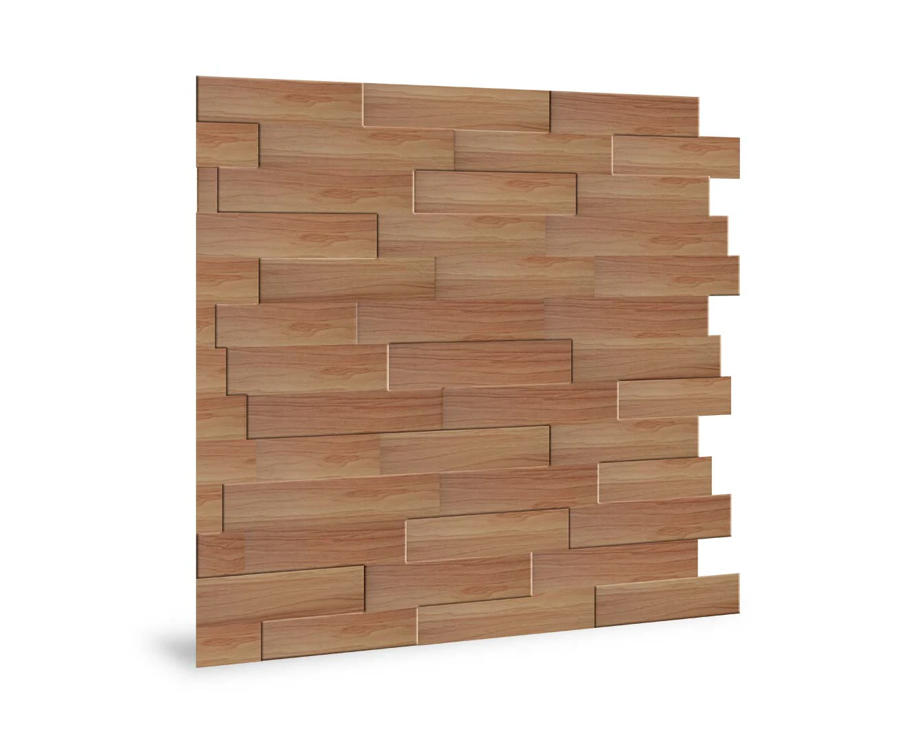 Innovera Piano Steps 3D Wall Panel Brown, Wood-look 60 x 60 cm (2)