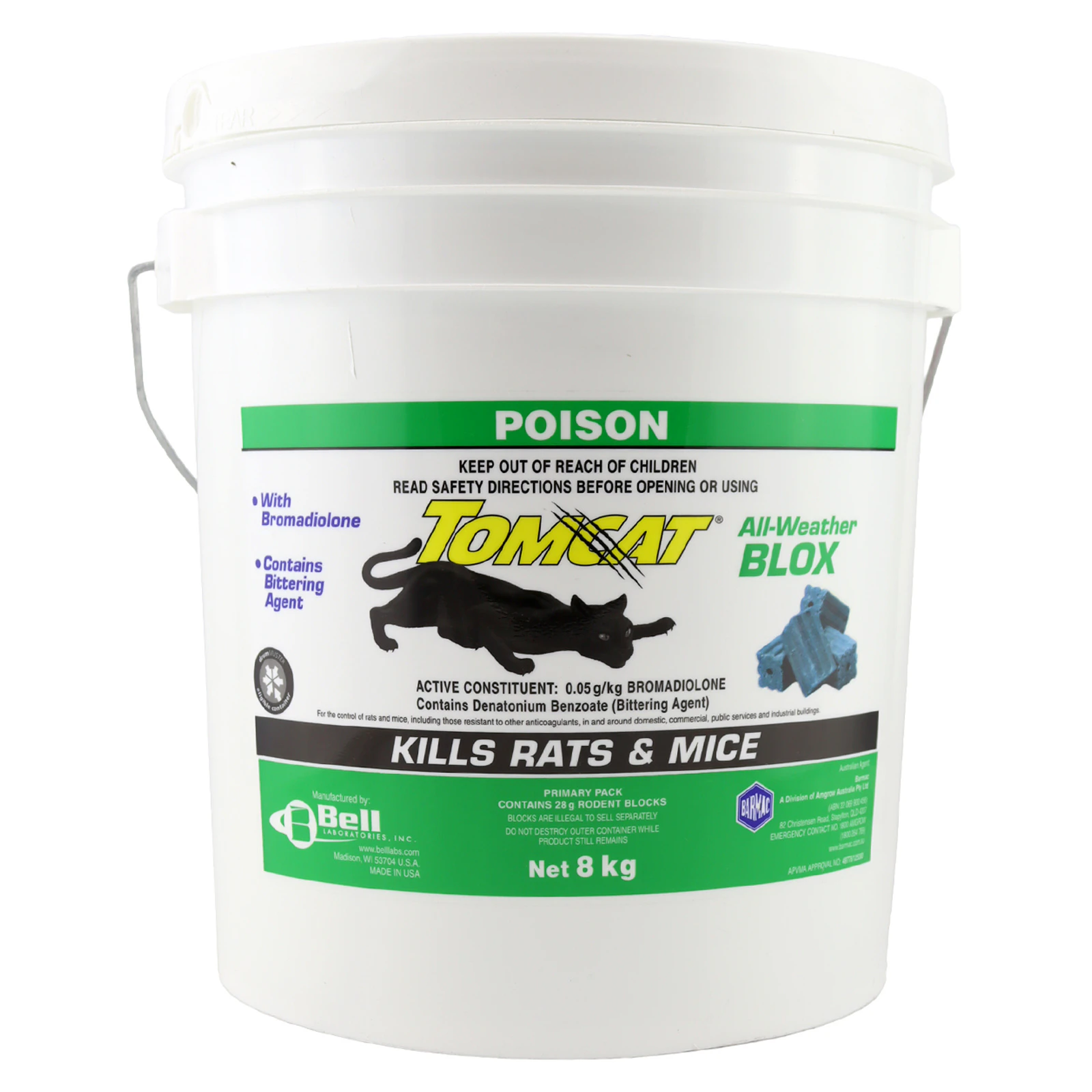 Tomcat 8kg Rat & Mice Bait All Weather Blox