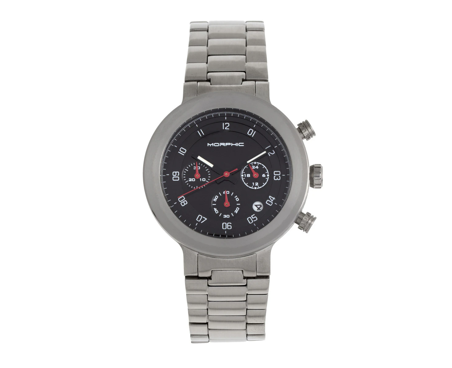 Morphic M78 Series Chronograph Bracelet Watch - Silver/Black