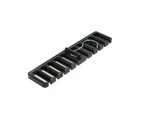 10 Holes Men Tie Belt Organizer Rack Space Saving Hanger Holder - Black