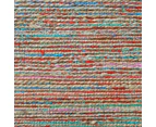 Handwoven Natural Jute Rug-Kerala 6001-Natural/Red Multi