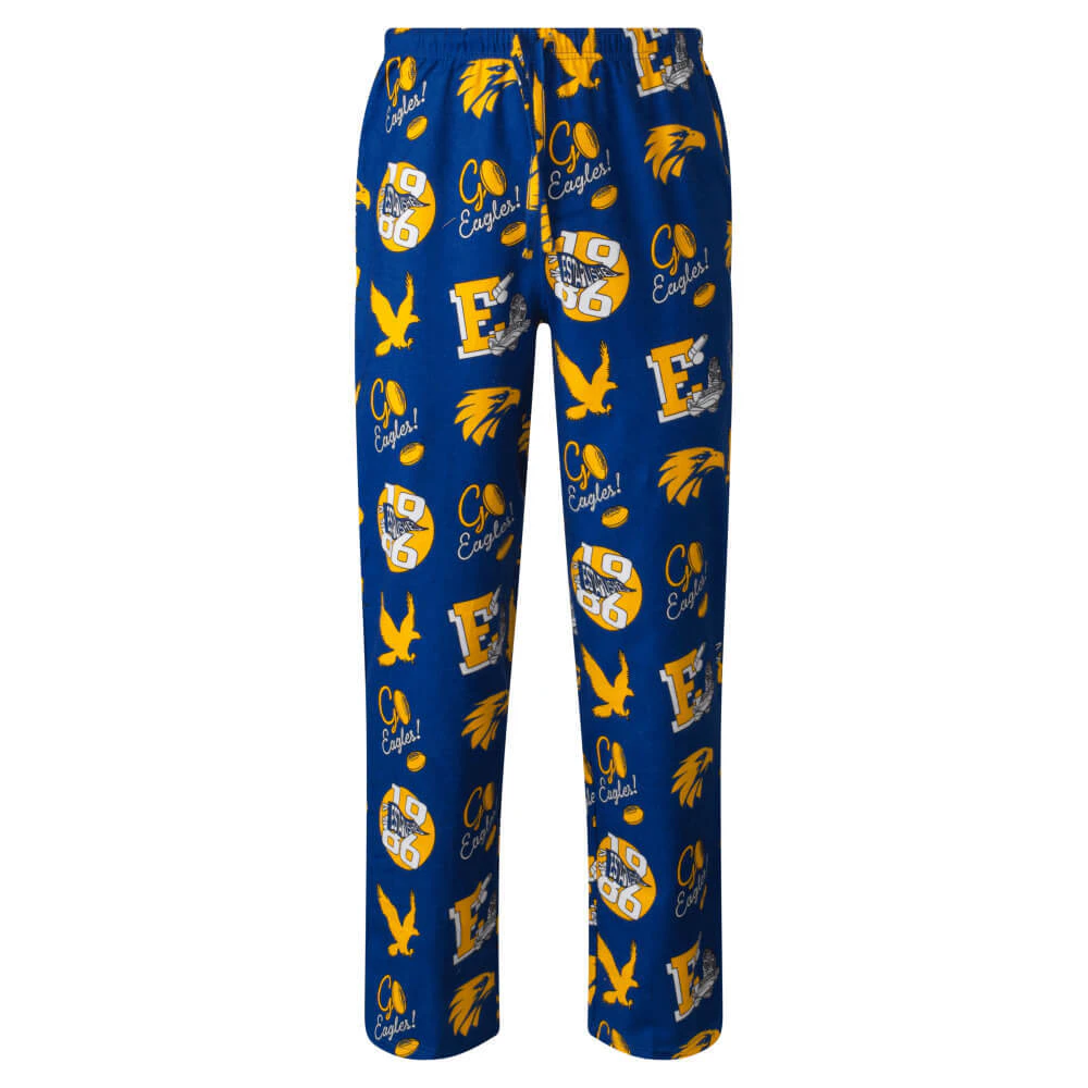 West Coast Eagles Mens Flannel Sleep Pants