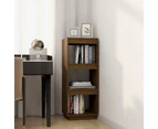 vidaXL Book Cabinet/Room Divider Honey Brown Solid Pinewood