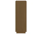 vidaXL Book Cabinet/Room Divider Honey Brown Solid Pinewood