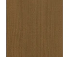 vidaXL Book Cabinet/Room Divider Honey Brown Solid Pinewood