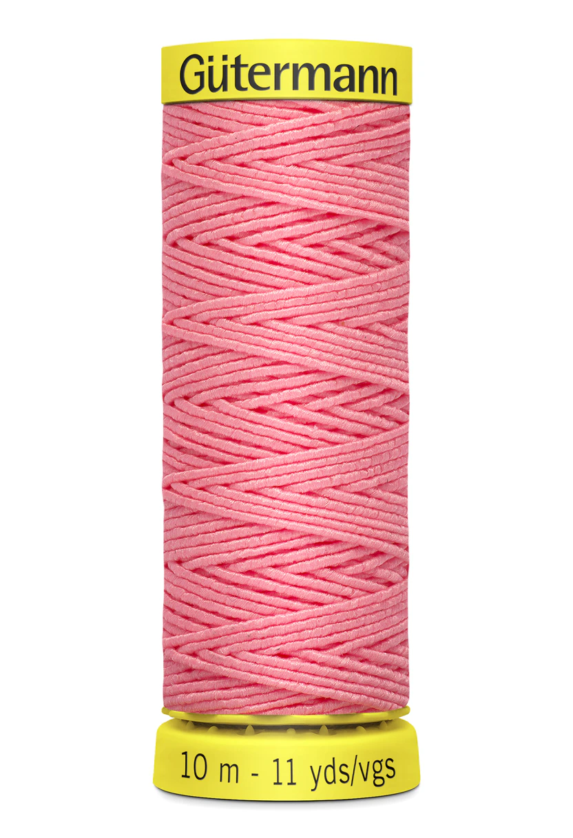 Gutermann PINK Shirring Elastic Thread #2747, 10m Spool