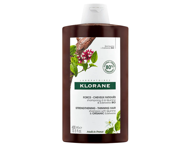 Klorane Strengthening Shampoo with Quinine and Organic Edelweiss 400ml