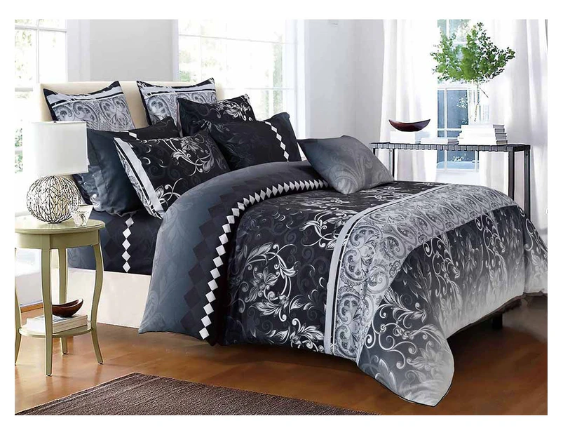 Costa King Single Size Quilt/Doona/Duvet Cover Set