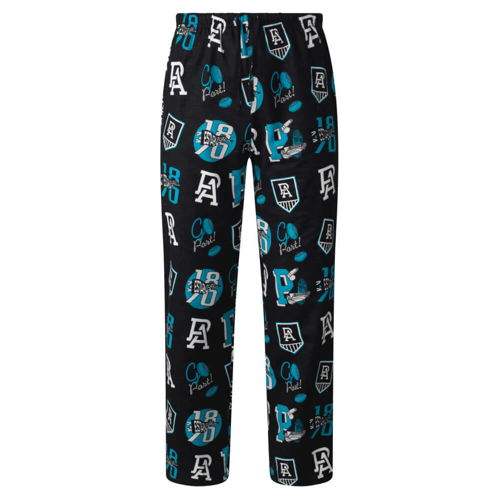 Port Adelaide Power Mens Flannel Sleep Pants