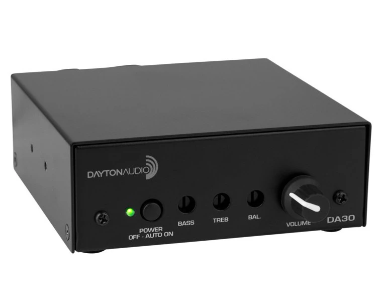 Dayton Audio DA30 Mini Stereo 1/2 Channel 15W Class-D Amplifier