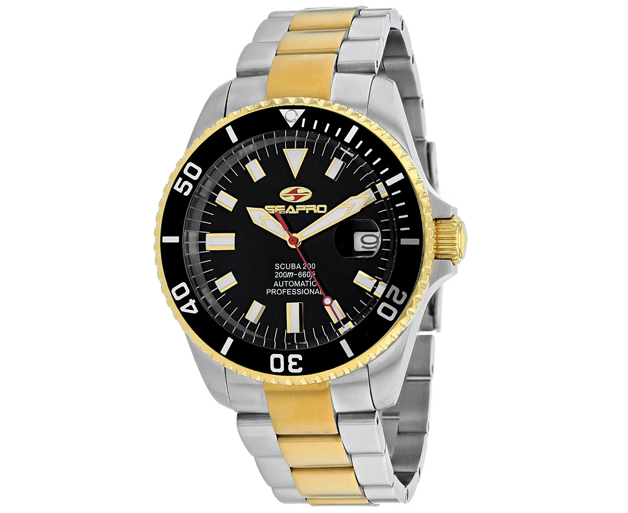 Seapro Men's Scuba 200 Black Dial Watch - SP4326