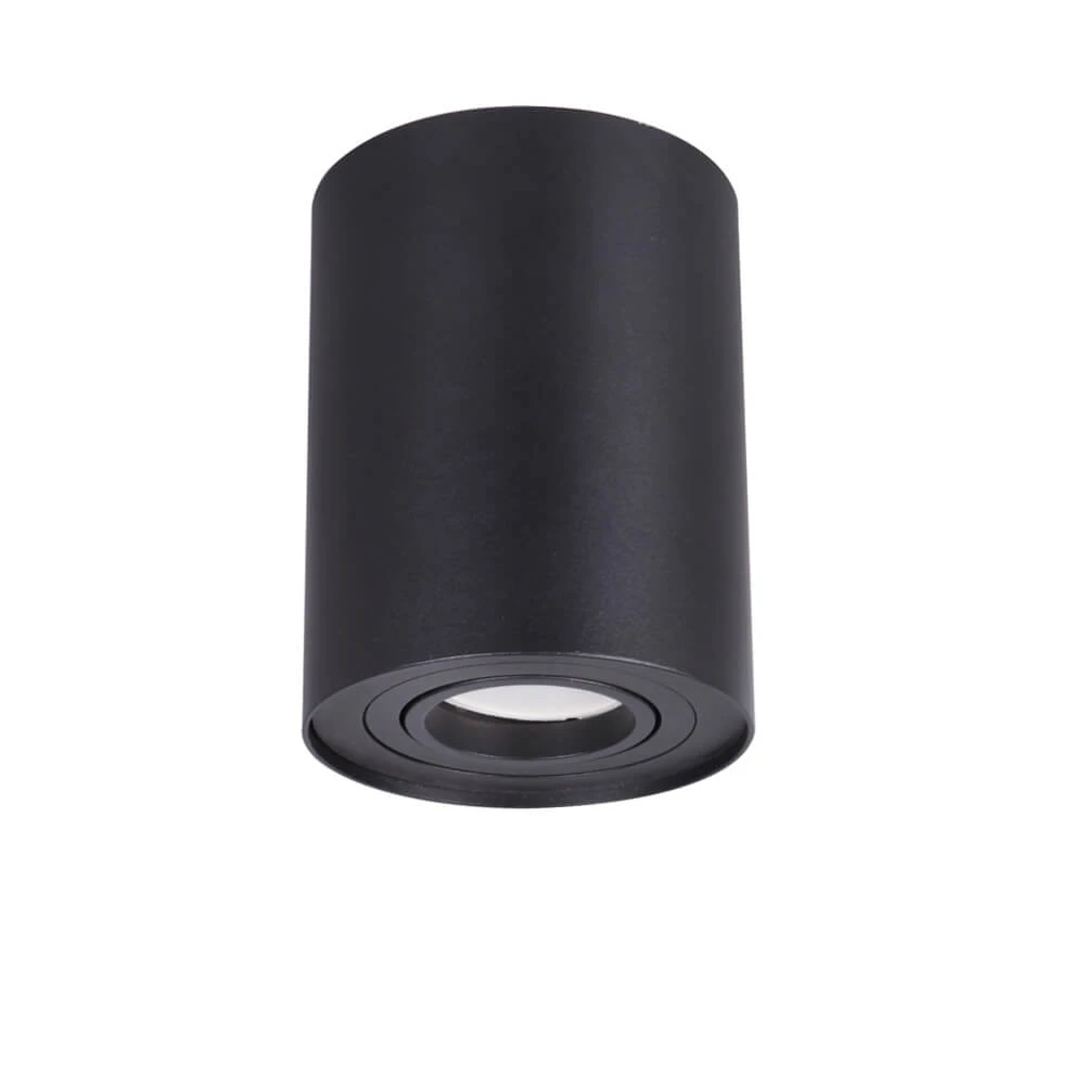 CLA LIGHTING Surface Mounted Downlight - GU10 - Gimbal Round - Matte Black