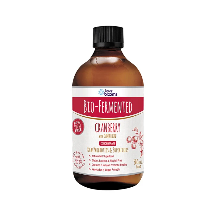 Henry Blooms BioFermented Cranberry Concentrate (with Dandelion) 500ml