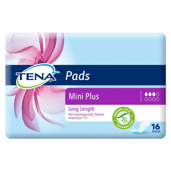 Tena Pads Mini Plus Long Length Pads 16PK