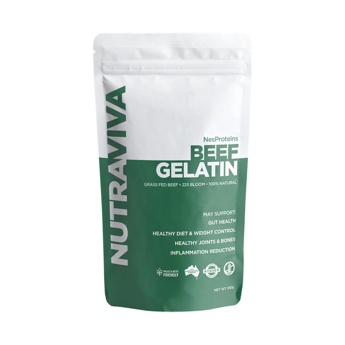 Nutraviva (NesProteins) Beef Gelatin (Grass Fed) 100g