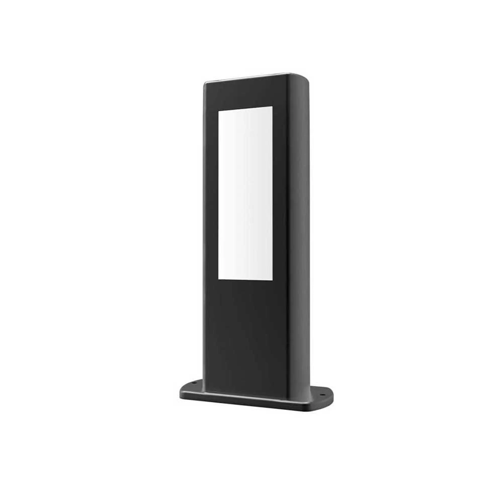 Amun Exterior LED Surface Mounted Bollard Lights IP54 Matt Black Short