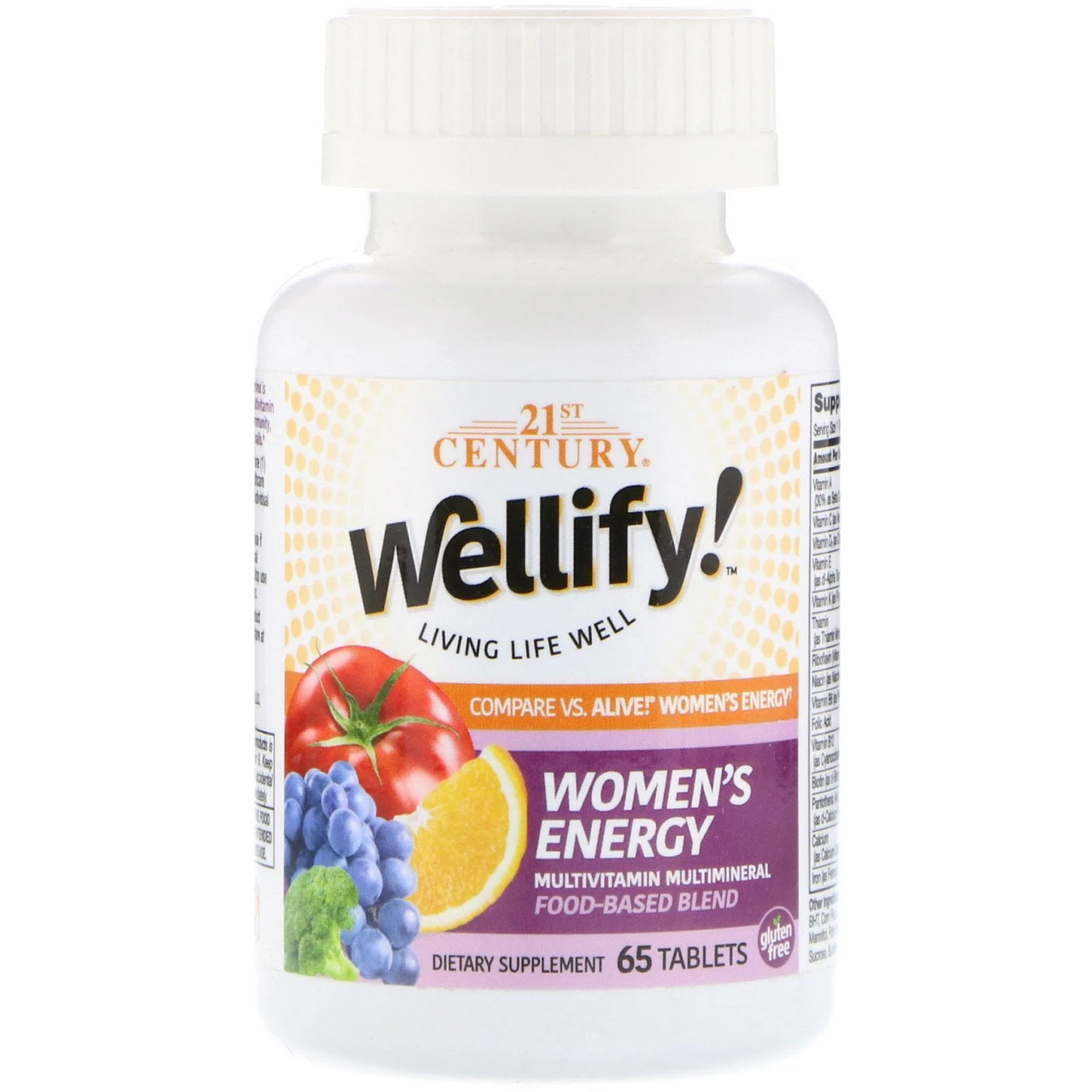 21st Century, Wellify! Women's Energy, Multivitamin Multimineral, 65 Tablets