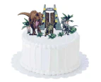 Dinosaur Jurassic Into The Wild Cake Decoration Topper Kit 10 Pack
