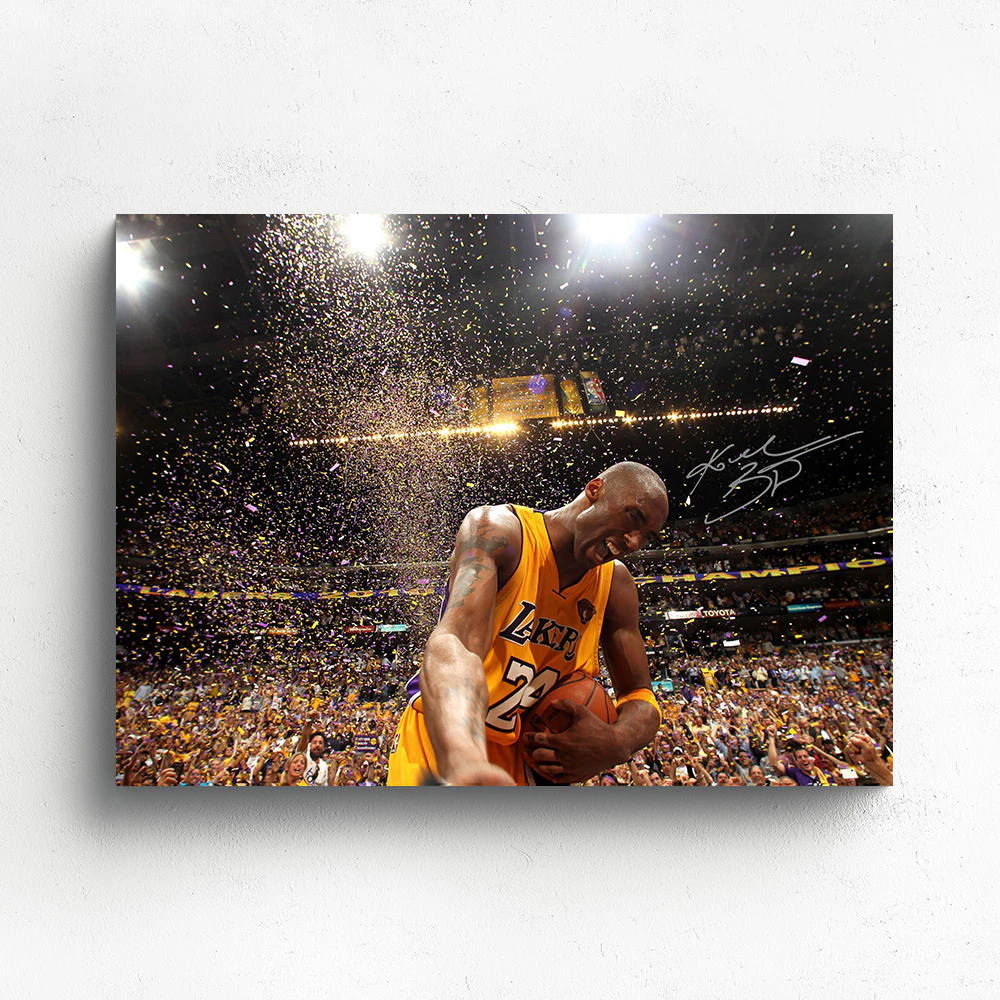 Canvas - Kobe Bryant H 1 - Gallery Stretched (Framed)