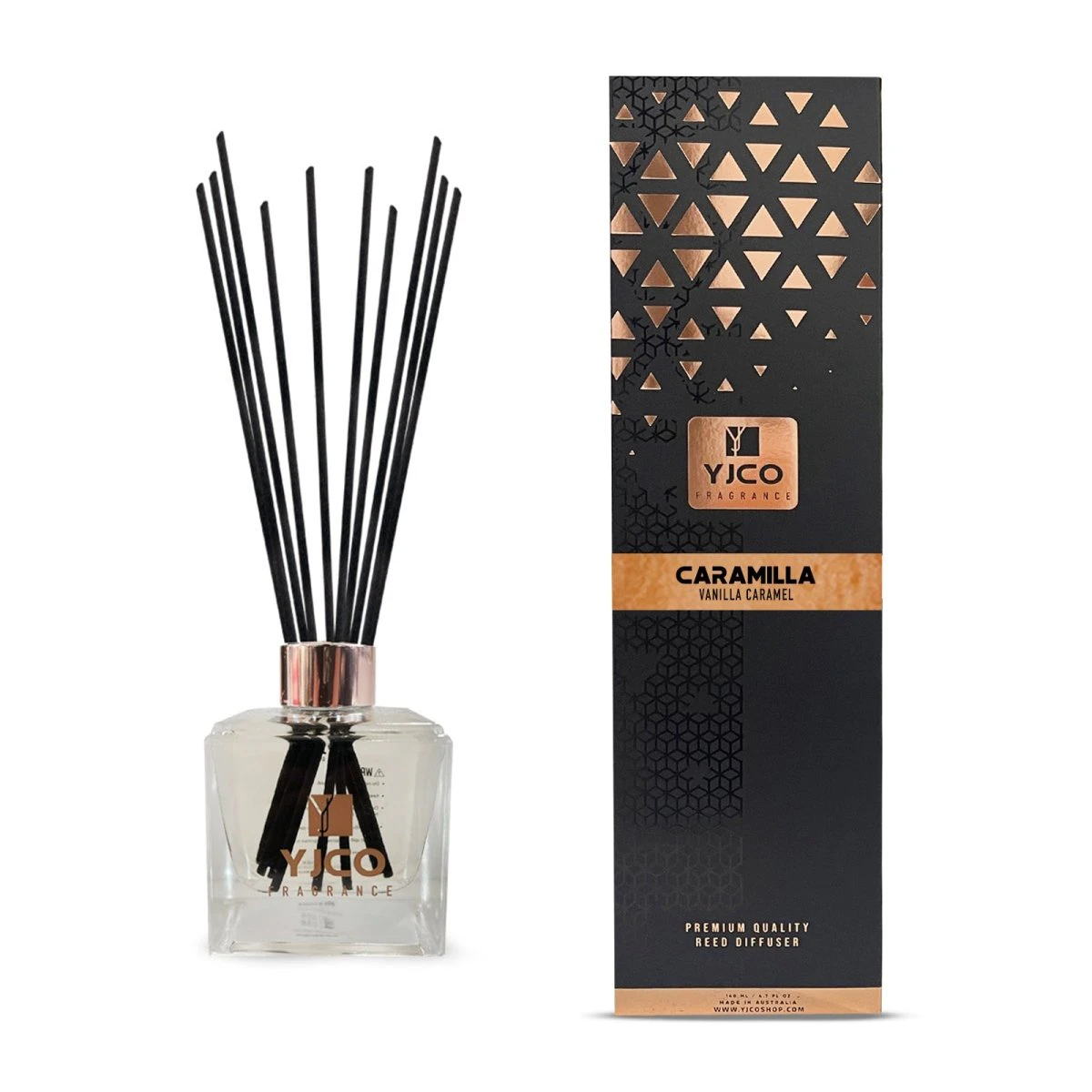 YJCO FRAGRANCE CARAMILLA PREMIUM REED DIFFUSER 140ML