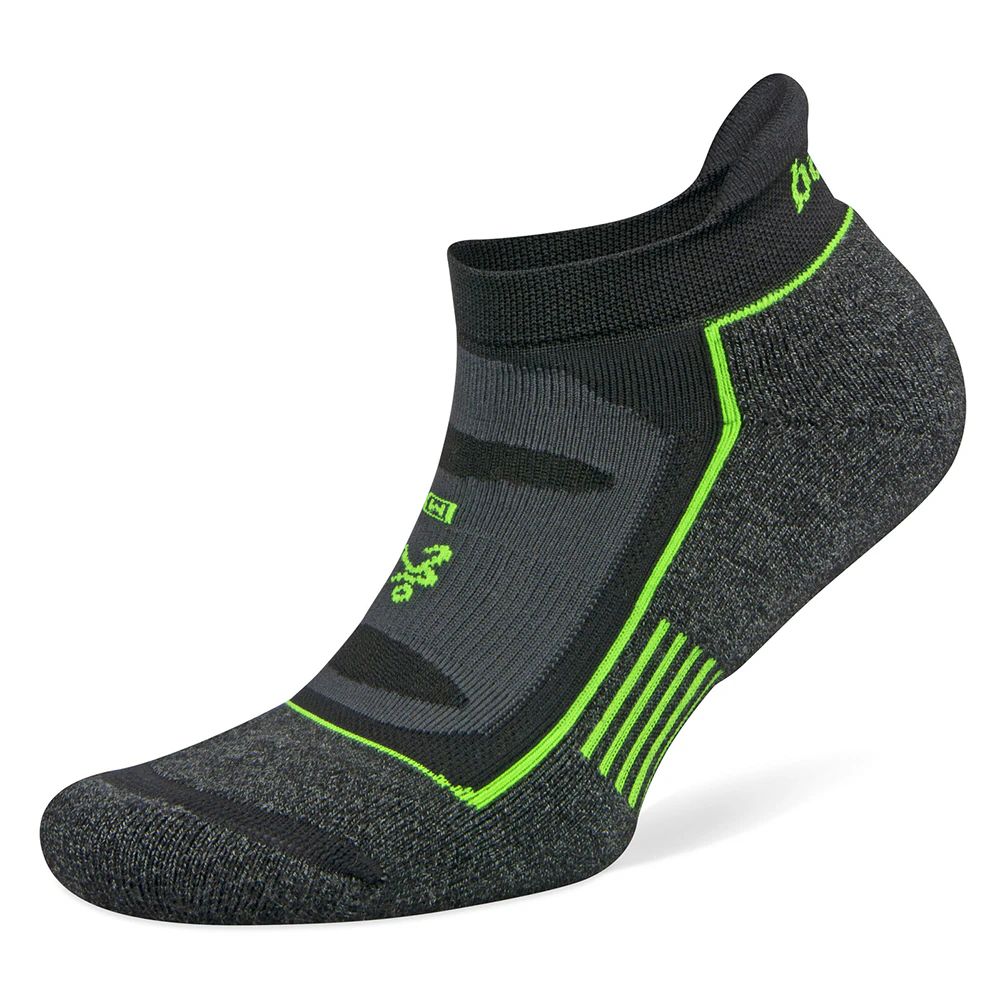 Balega Women/Men/Unisex Blister Resist No Show Running Socks Charcoal Black - Charcoal