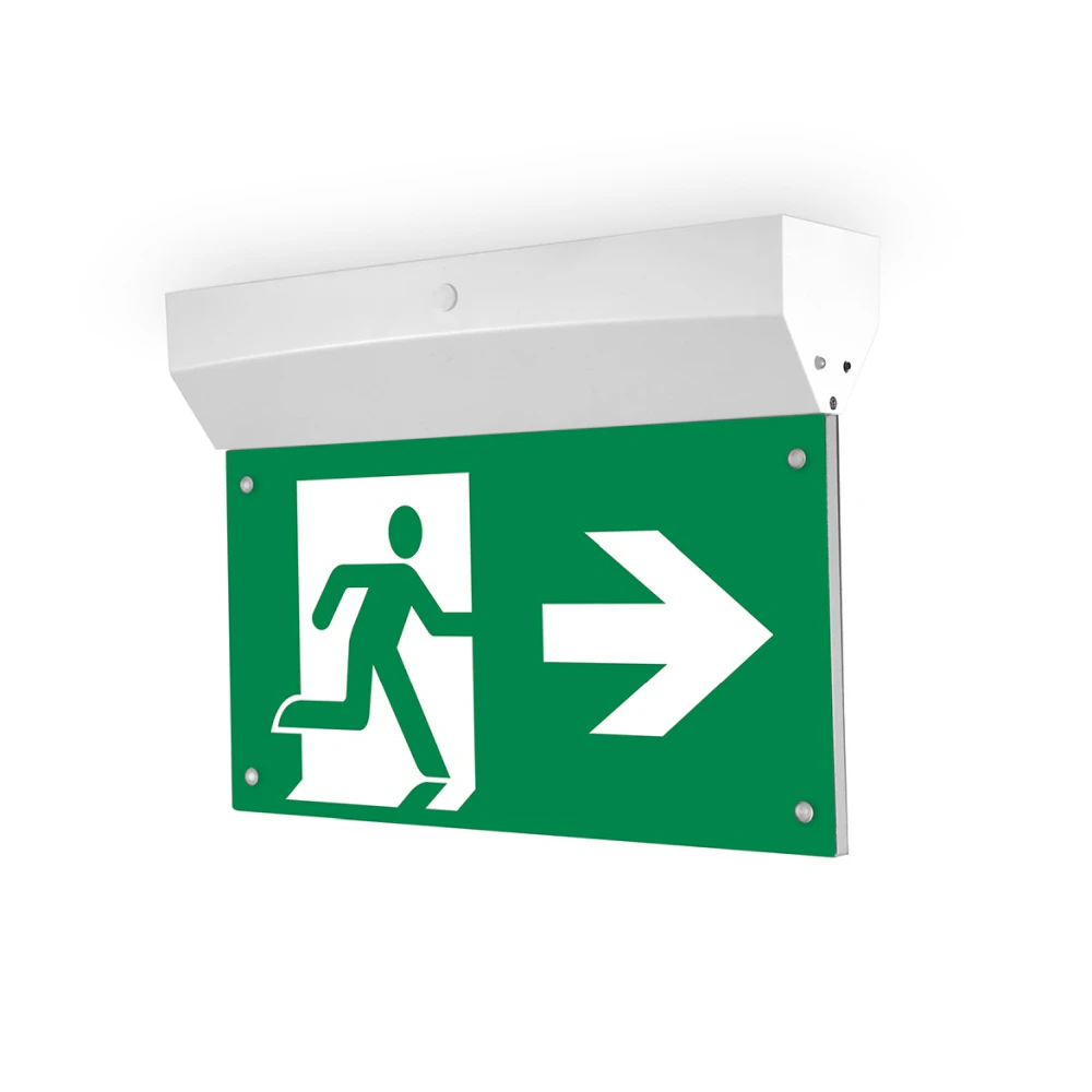 10x CROWN LIGHTING 3W LED Edge Blade Emergency Exit Sign