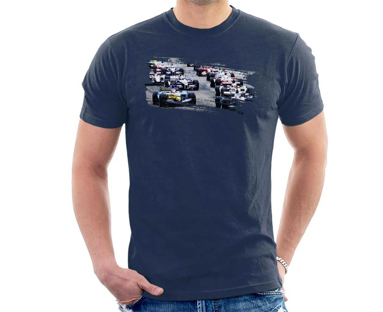 San Marino GP 2005 Starting Shot Men's T-Shirt - Navy Blue