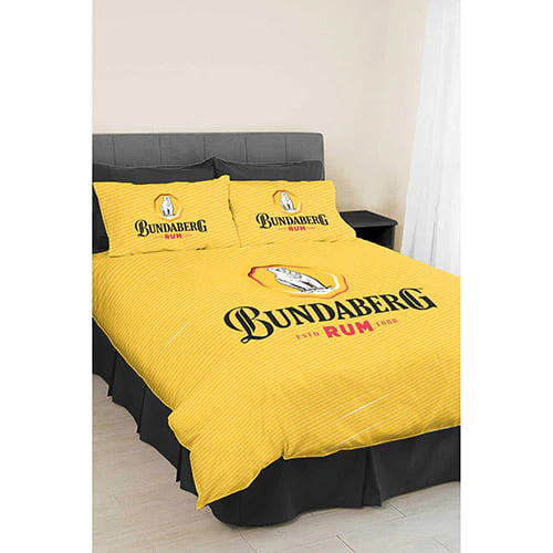 Bundy Bundaberg Rum Double Bed Quilt Cover Set with 2 Pillow Cases