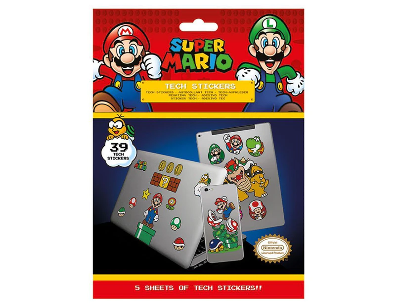 Super Mario Tech Stickers