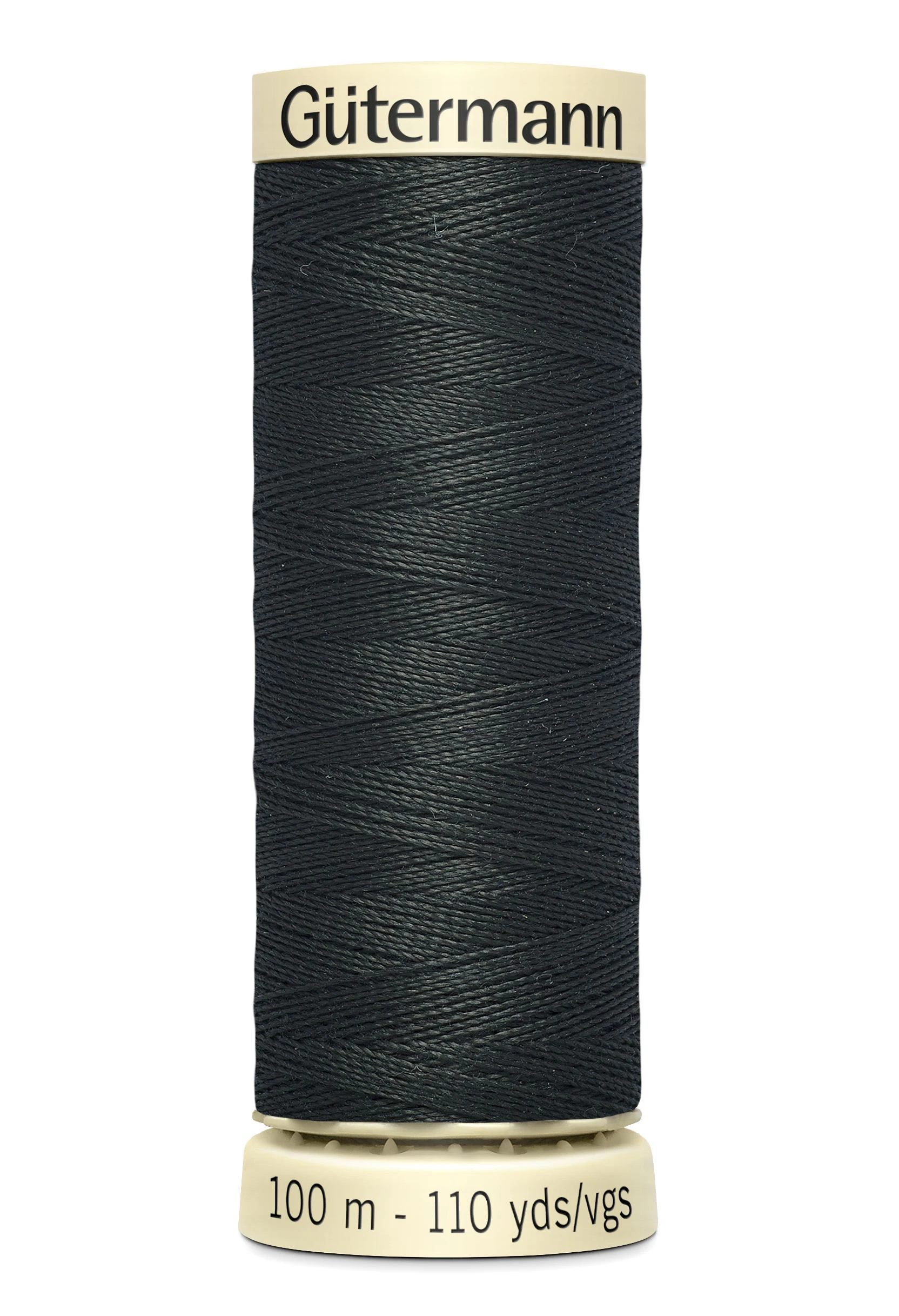 Gutermann Sew-all Thread 100m #755 ALMOST BLACK, 100% Polyester