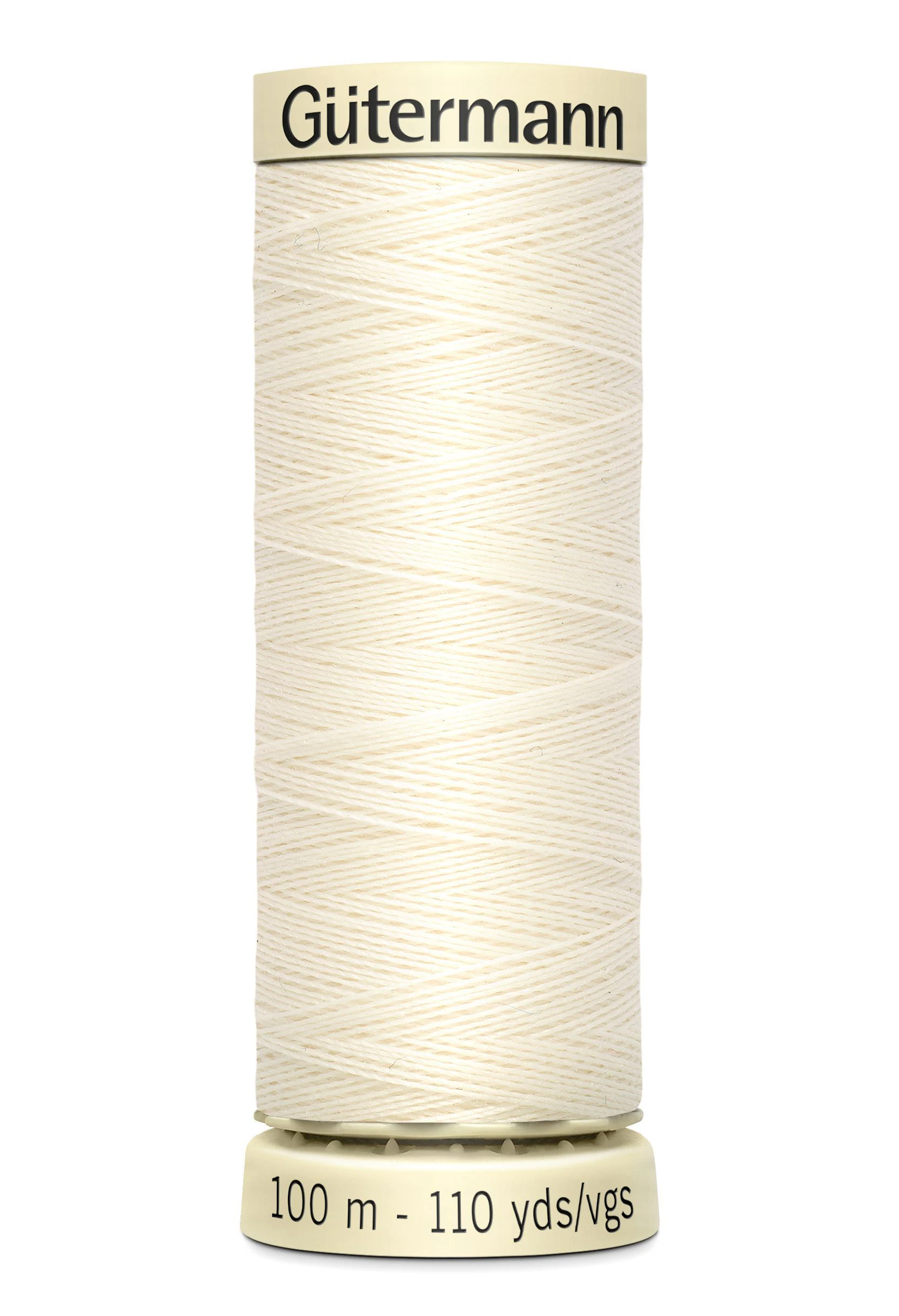 Gutermann Sew-all Thread 100m #1 IVORY, 100% Polyester