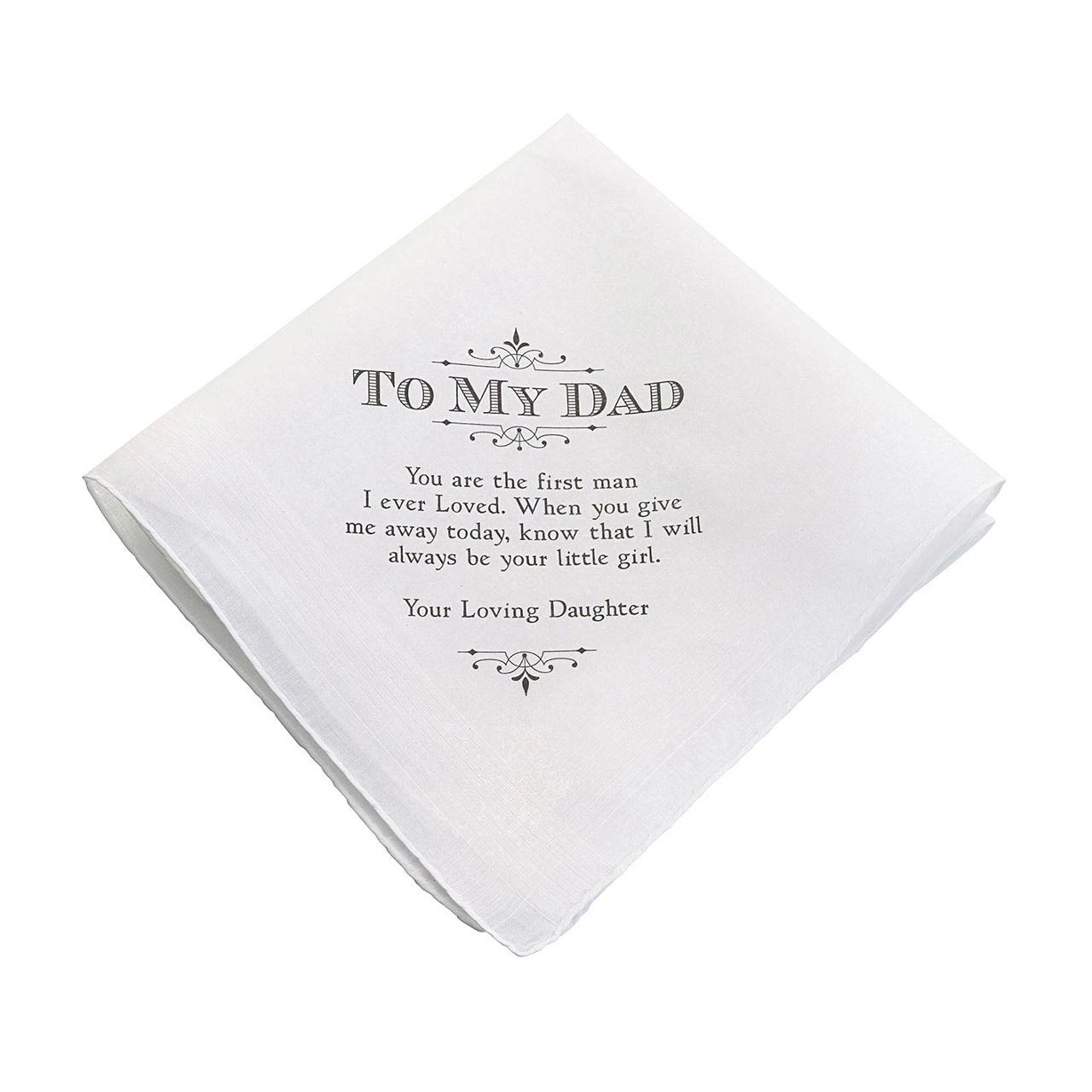 Father of the Bride Gift To My Dad Wedding Present Handkerchief Hanky