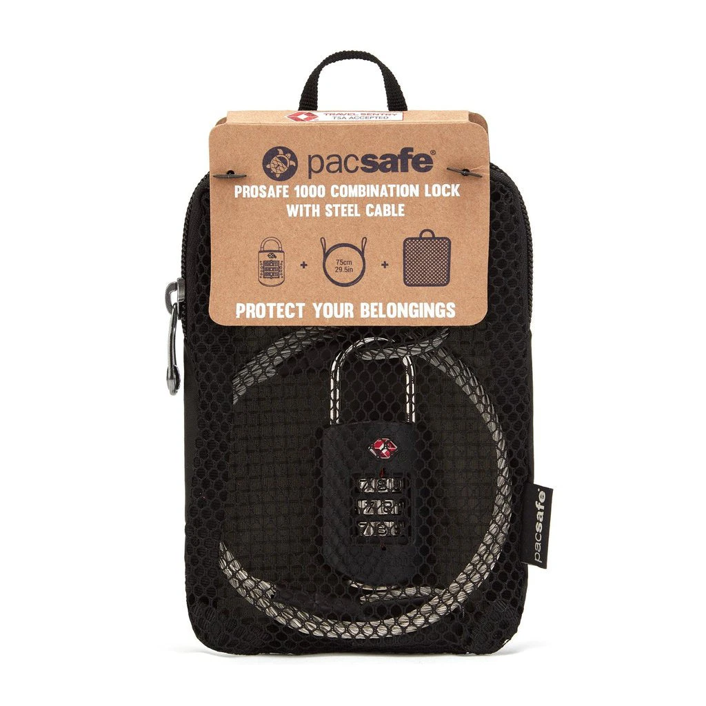 Pacsafe Prosafe 1000 Combination Lock with Steel Cable