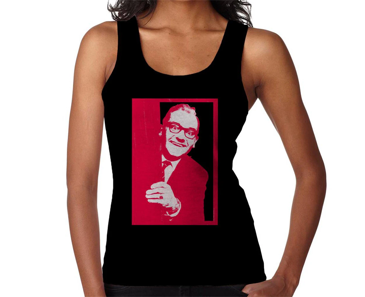 TV Times Ronnie Barker 1968 Women's Vest - Black