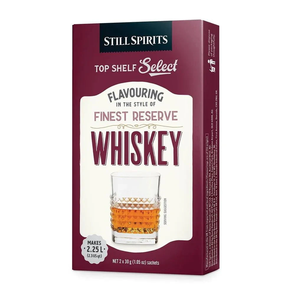 Top Shelf Select Whisky Finest Reserve Whiskey Essence (2 x 1.125L Sachets)