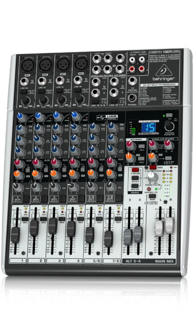 Behringer Xenyx X1204USB 12-Input Mixer w/ FX & USB