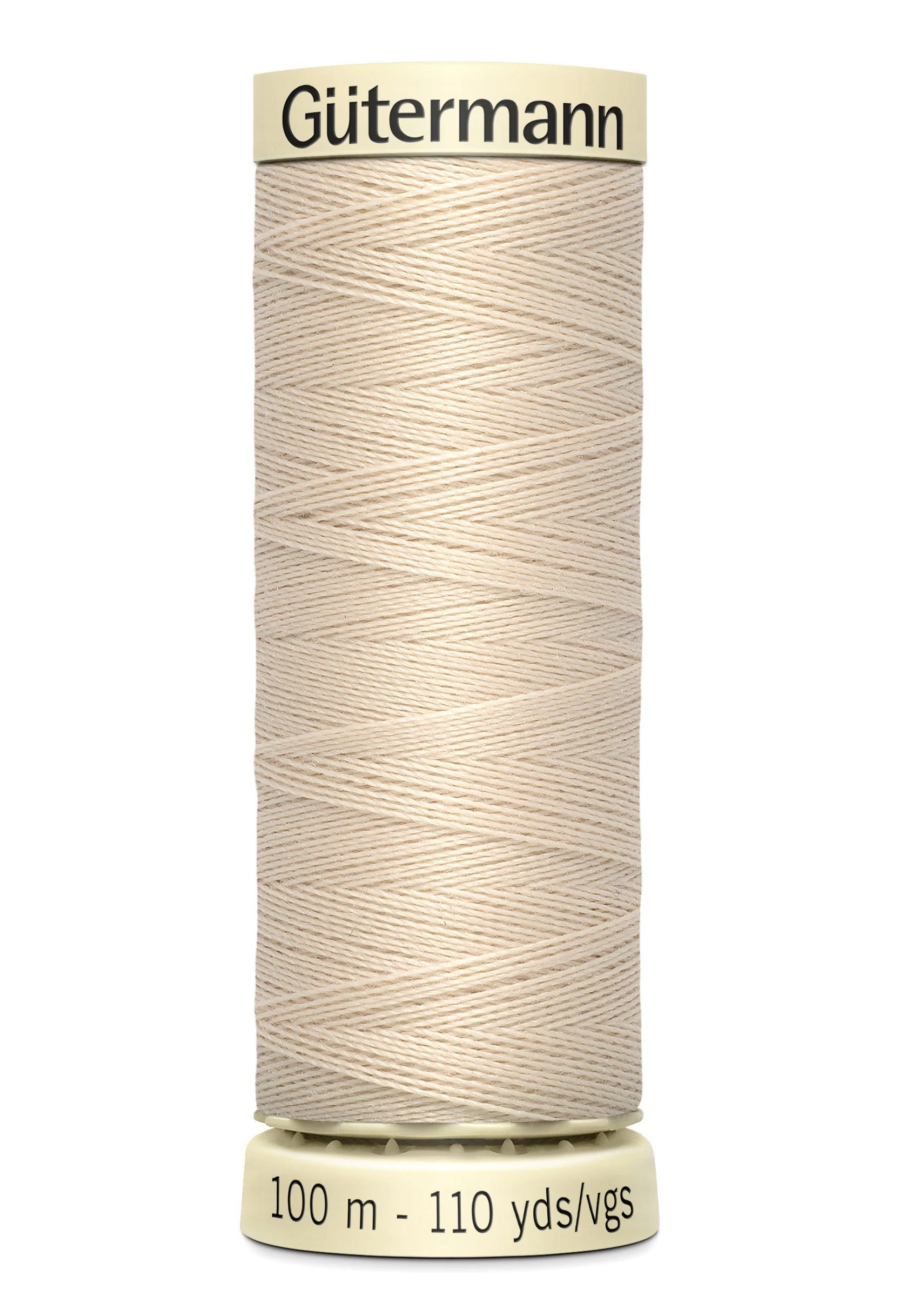 Gutermann Sew-all Thread 100m #169 NATURAL or CREAM, 100% Polyester