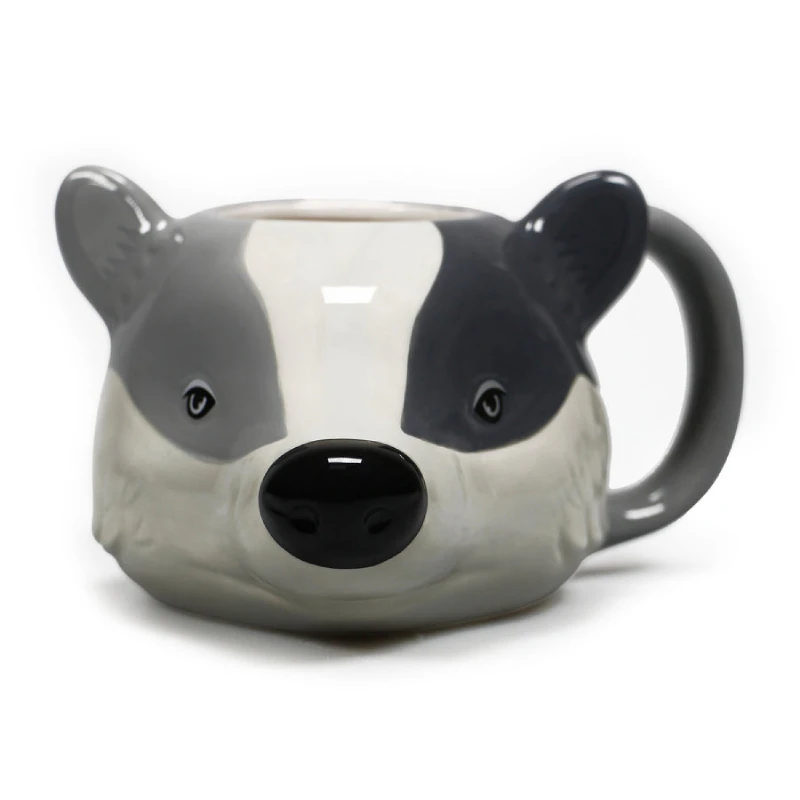 Harry Potter Hufflepuff Badger Shapped Coffee Tea Mug - Official Licensed