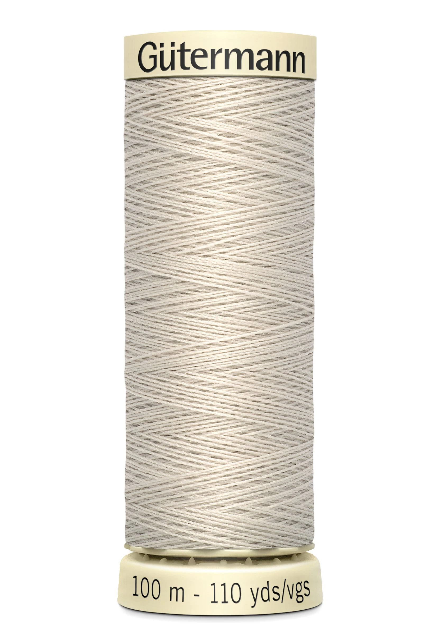 Gutermann Sew-all Thread 100m #299 LIGHT BEIGE GREY, 100% Polyester