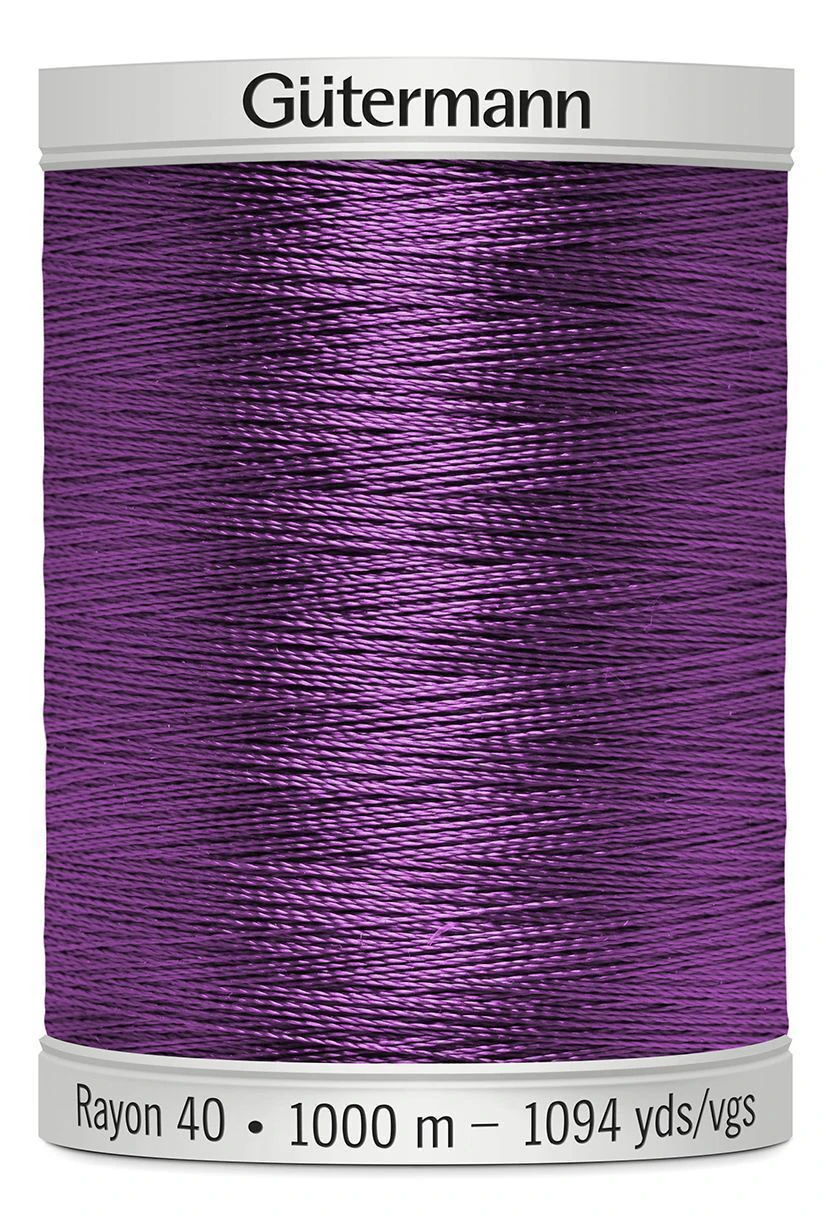 Gutermann Rayon 40 #1255 DEEP ORCHID, 1000m Machine Embroidery Thread