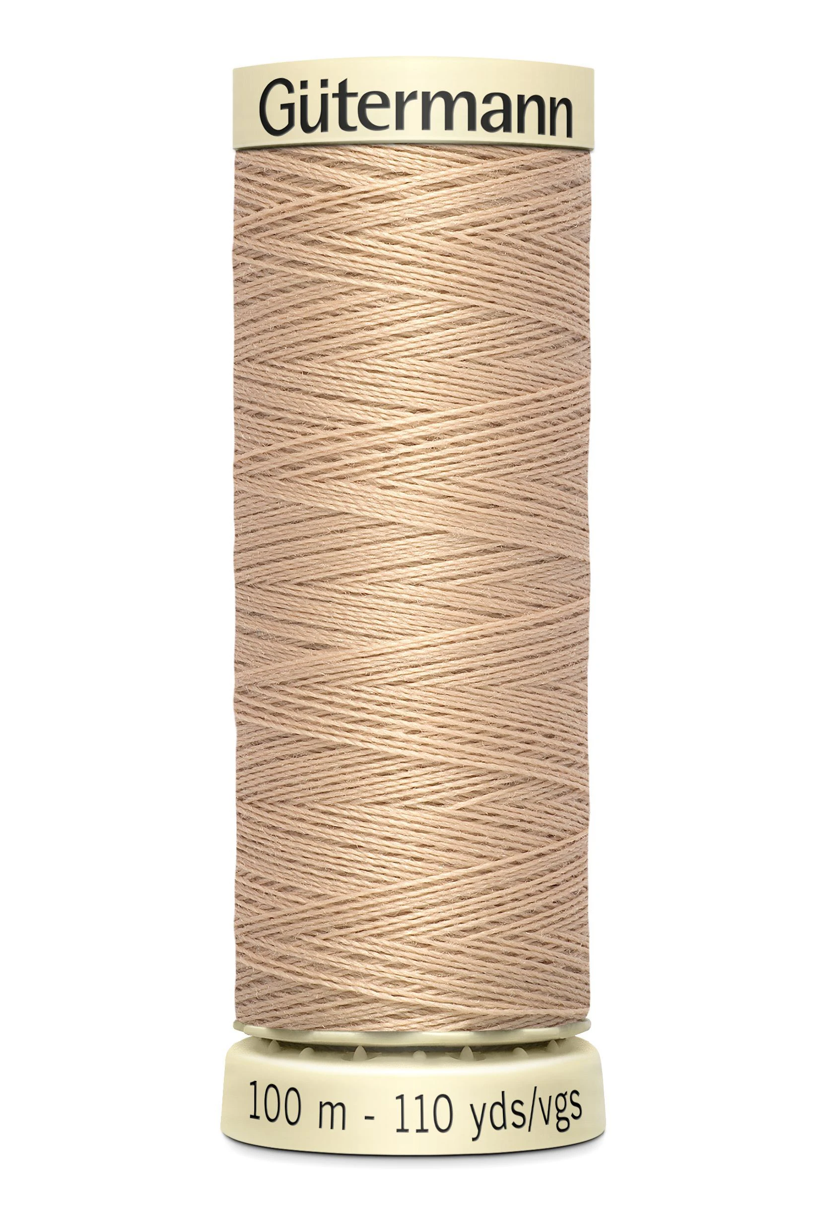 Gutermann Sew-all Thread 100m #170 DARK CREAM, 100% Polyester