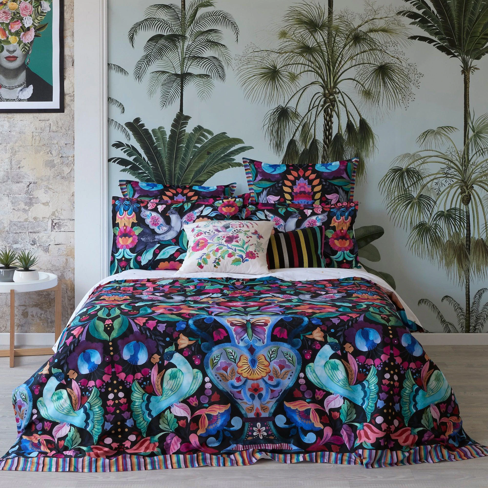 Mallorca Black Quilt Cover Set