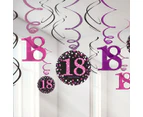 18th Birthday Pink Celebration 8 Guest Party Pack