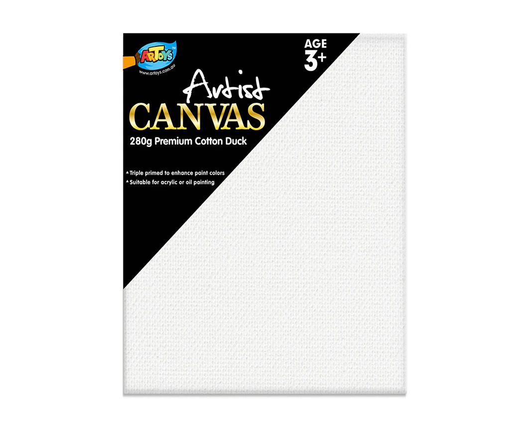 6 x Artist Blank Pre-Strethced Canvas 35x45cm