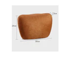 Soft Car Headrest Auto Seat Cover Cushion Neck Adjustable Pillow - Brown