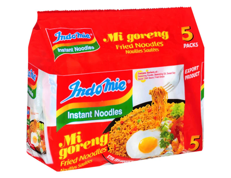 Indomie Mi Goreng Instant Fried Noodles 5 Pack 425g