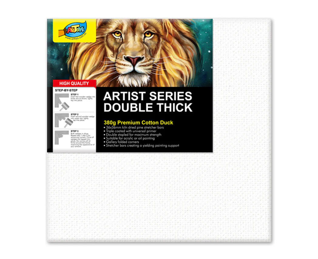 20x20 Double thick,Acid free, Triple Primed Heavy duty stretched canvas