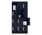 12-Door Locker for Office Gym Shed School Home Storage - 4-Digit Combination Lock